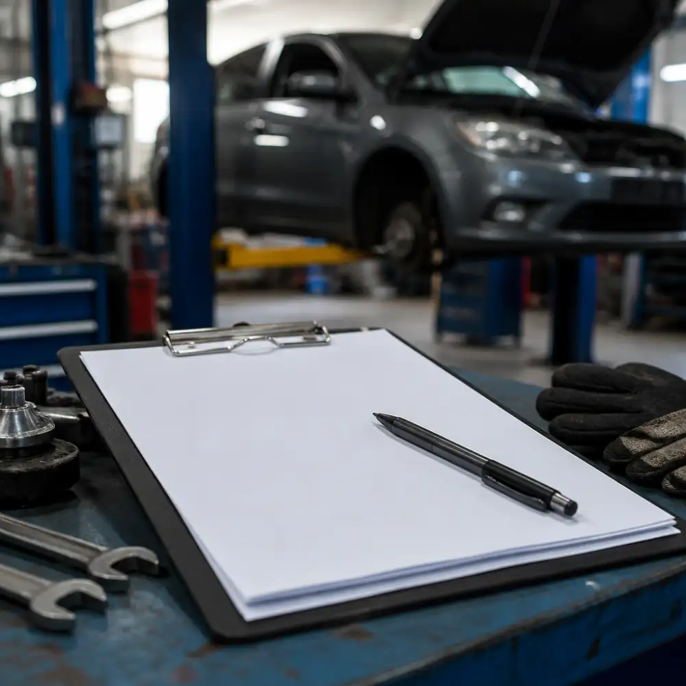 zakázkový list autoservis